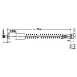 Flexible de Frein Avant - Renault Clio 2 Tous modeles 3331