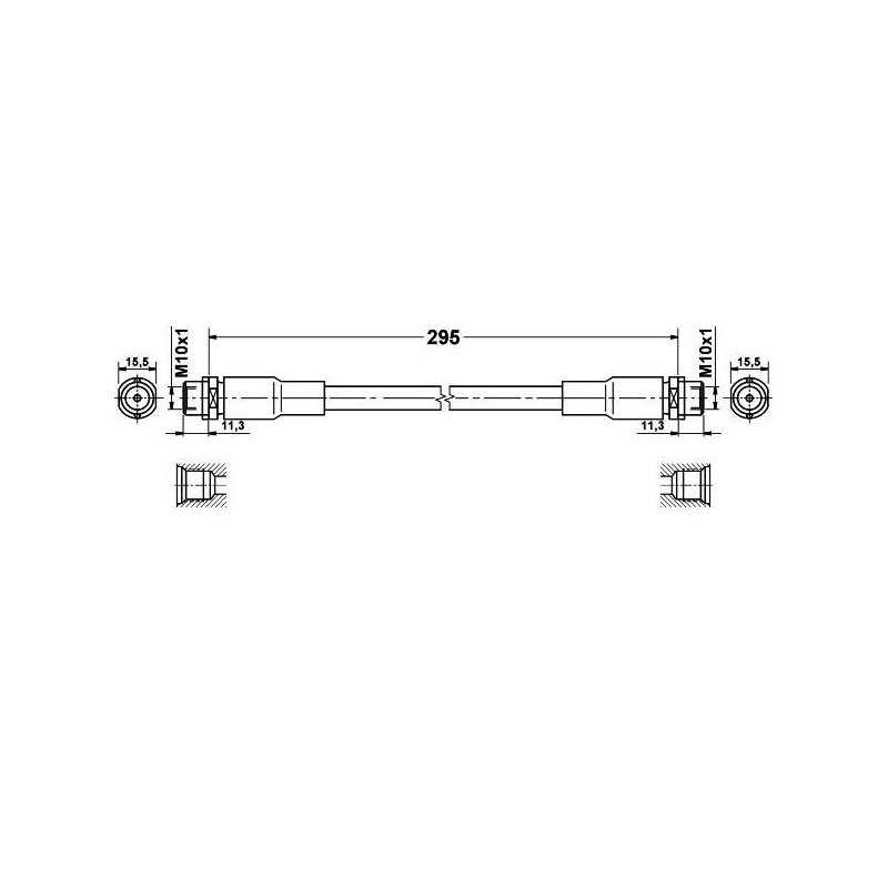 Flexible de Frein Avant - Vw Passat 3B Audi A4 A6 109 394