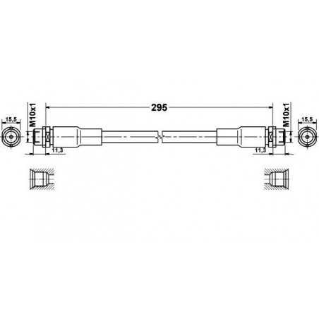 Flexible de Frein Avant - Vw Passat 3B Audi A4 A6 109 394