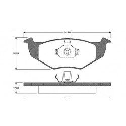 Plaquettes de Frein Avant - arosa lupo polo ibiza 107 237