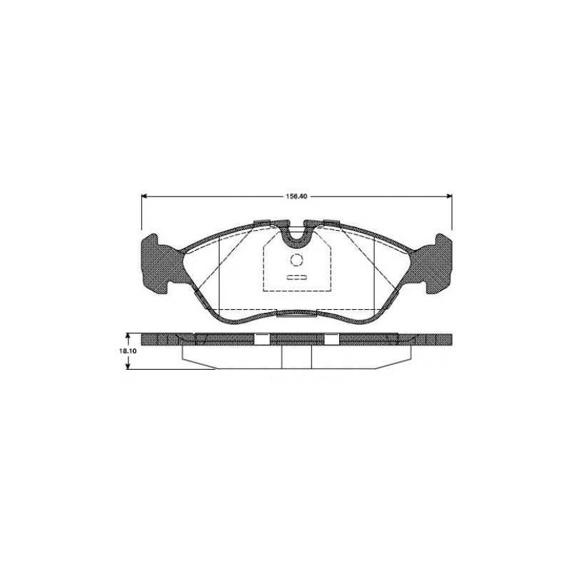 Plaquettes de Frein Avant - Astra F Calibra A KAdett E Vectra A - B 228630