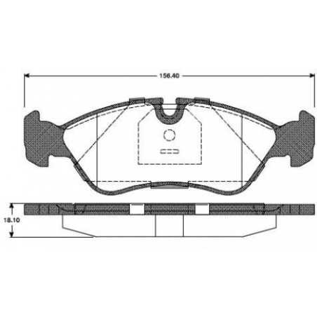 Plaquettes de Frein Avant - Astra F Calibra A KAdett E Vectra A - B 228630