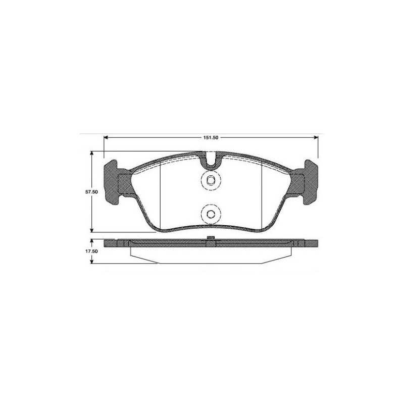 Plaquettes de Frein Avant - bmw e46 serie 3 Z3 Z4 101110139