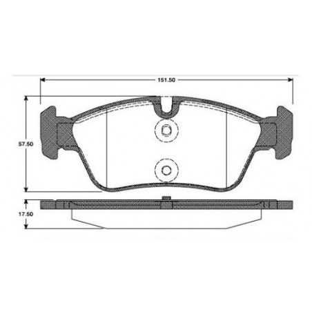 Plaquettes de Frein Avant - bmw e46 serie 3 Z3 Z4 101110139