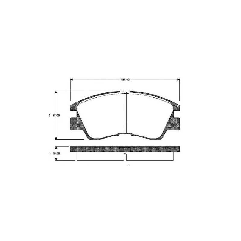 Plaquettes de Frein Avant - Mitsubishi Pajero Montero L200 227502