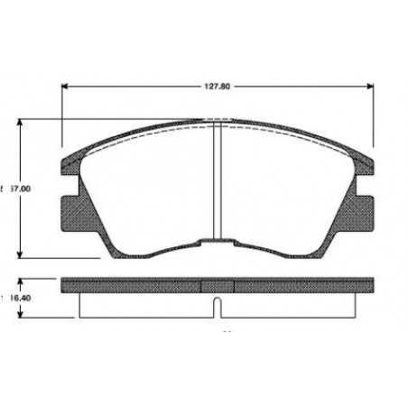 Plaquettes de Frein Avant - Mitsubishi Pajero Montero L200 227502