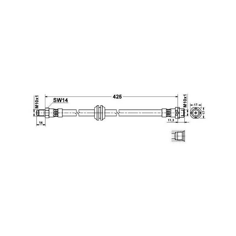 Flexible de Frein Avant - Bmw serie 3 E36 de 1990 à 1998 500 201