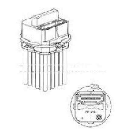 Element de Commande Resistance de Chauffage Climatisation - Citroen C3 C4 C5 C6 Ds3 BF-817019