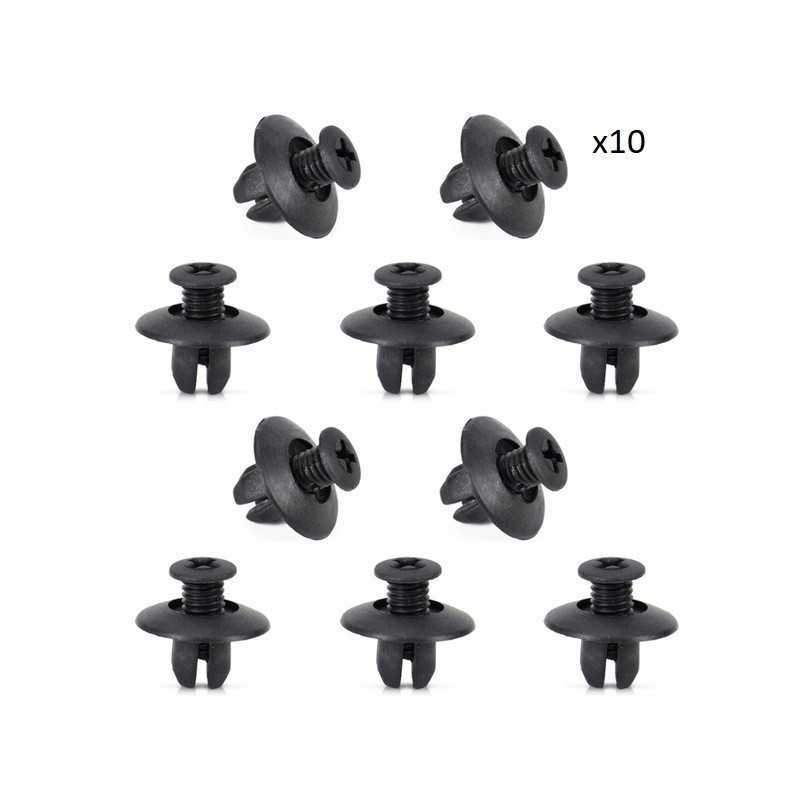 10x Clips de Fixation Pare Boue - Chevrolet Honda Mazda Nissan Toyota VCF1044 *10