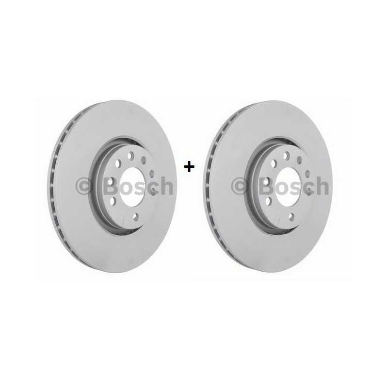 2x Disques de Frein Avant - Opel Adam Astra G H Corsa D E Meriva Zafira Saab 9-5 Bosch 0986479113