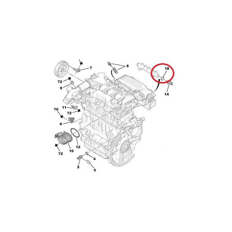 Joint de Capteur de Pression de Carburant - Peugeot Citroen 1.4 / 1.6 Hdi 1920TG