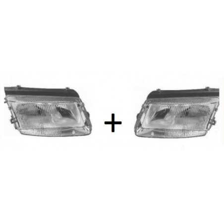 2x Optique de Phares Avant D+G Sans Anti Brouillard - VW Passat 3B 9042501+9042502