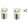 2x Ampoules LED BA9S SMD 5050 - Blanche 12V L008W