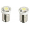 2x Ampoules LED BA9S SMD 5050 - Blanche 12V L008W