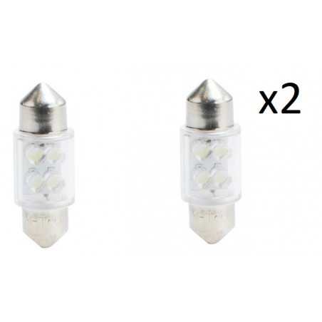 2x Ampoules LED C5W 31mm Blanche - 12V L022W 2x Ampoules LED C5W 31mm Blanche - 12V L022W