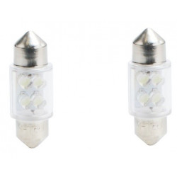 2x Ampoules LED C5W 31mm Blanche - 12V L022W