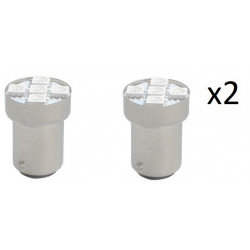 2x Ampoules LED BAY15d SMD 5050 Blanche - 12V L037W
