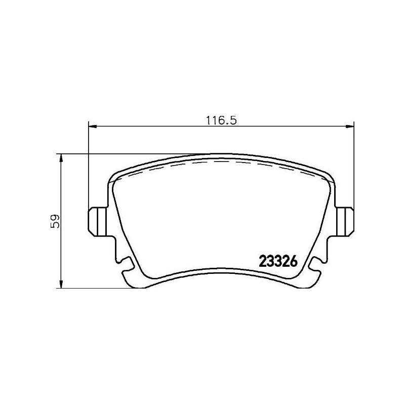 4x Plaquettes de Frein Arriere - Vw Mutlivan 5 Transporter 5 05P1206