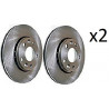 2x Disques de Frein Avant - Dacia Duster Renault Fluence Grand Scenic 3 Laguna 3 Megane 3 Scenic 3 1.5 1.9 Dci 17976