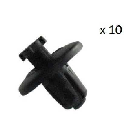 10x Clips de Fixation Pare Boue- Citroen C3 C4 C5 C8 Peugeot 307 607 807 3008 VCF2645 *10