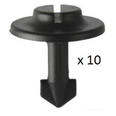 10x Clips de Fixation Pare Boue, Cache Sous Moteur - Audi 80 100 A4 A6 A8 TT Seat Leon Vw Passat VCF2634 *10