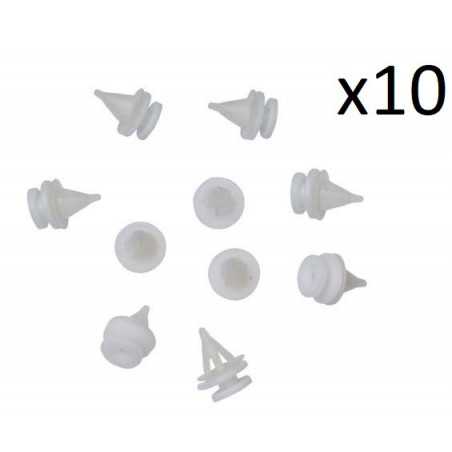 10x Clips de Fixation Panneau de Porte - Renault Clio Kangoo laguna Megane Modus R19 Scenic Twingo VCF2589 *10