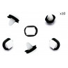 10x Clips de Fixation - Citroen Jumper Fiat Ducato Peugeot Boxer VCF406 *10