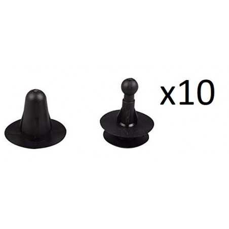 10x Clips de Fixation Panneau de Porte - Isuzu Mazda Toyota VCF747 *10