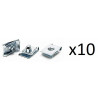 10x Clips de Fixation - Peugeot Renault Volvo VCF336 *10