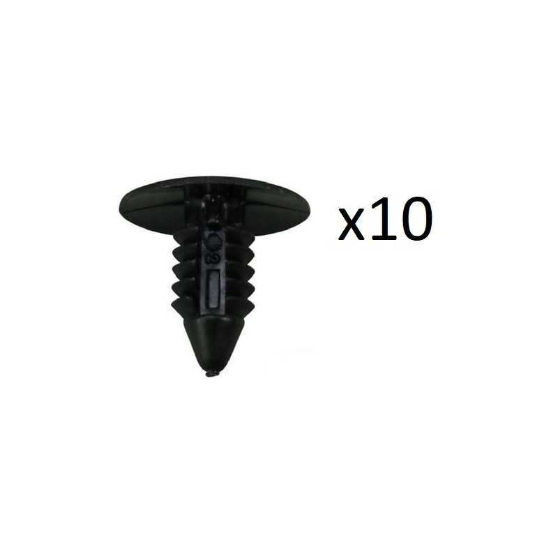 10x Clips de Fixation Pare Boue et Pare Choc - Ford Citroen Chrysler Peugeot VCF572 *10