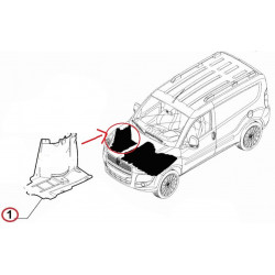 Cache Sous Moteur Inferieure Avant Droit - Fiat Doblo 3042348