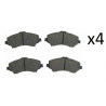 4x Plaquettes de Frein Avant - Dodge Caravan 4 Journey Jeep Cherokee Wrangler 3 Fiat Freemont Chrysler Grand Voyager 05P1548