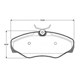 4x Plaquettes de Frein Avant - RENAULT ESPACE 3 - AVANTIME 283400