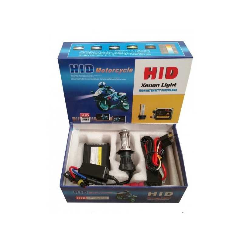 Kit Xenon Moto Phare H4 Bi-Xenon - HID 8000k Kit moto H4 8000k