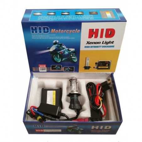 Kit Xenon Moto Phare H4 Bi-Xenon - HID 8000k Kit moto H4 8000k