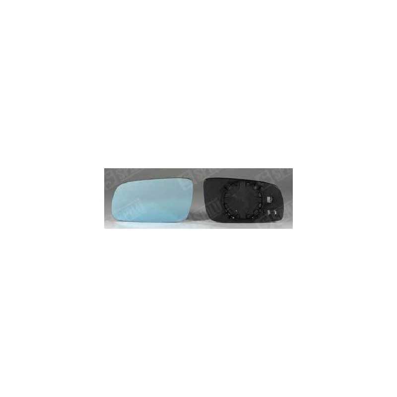 Glace de Rétroviseur Bleu Gauche + Support - A3 A4 A6 A8 10217