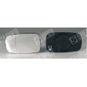 Glace de Retroviseur Gauche avec Support Chauffant - Renault Clio 3 Scenic 2 et Megane 2 12491