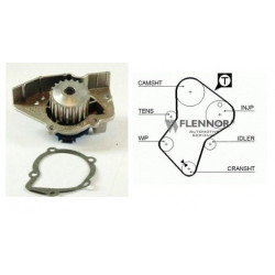 Kit Courroie Distribution + Pompe a Eau - Citroen Peugeot XUD Diesel et Turbo 391361Z+Bf-825007