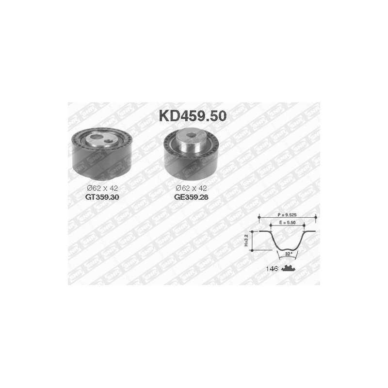 Kit de Distribution - Citroen C5 C8 Peugeot 407 607 807 2.2 Hdi Ulysse JTD KD459.50