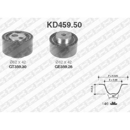 Kit de Distribution - Citroen C5 C8 Peugeot 407 607 807 2.2 Hdi Ulysse JTD KD459.50