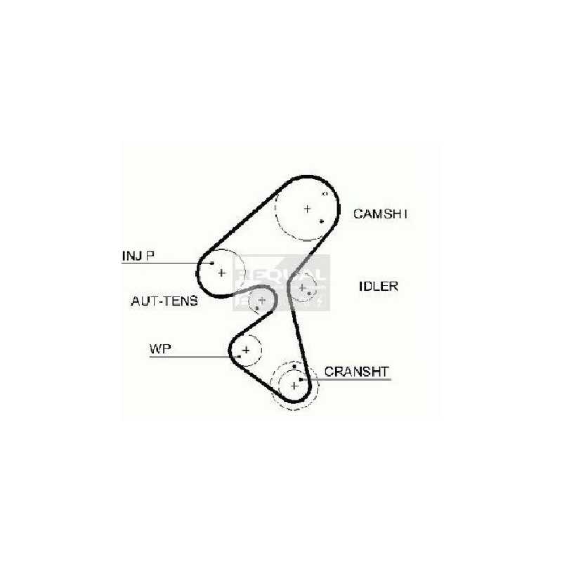 Kit Distribution 1.4 hdi - Peugeot 107 206 207 307 Citroen Xsara C2 C3 1.4hdi KH186