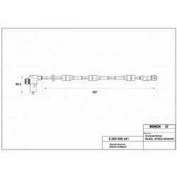 Capteur Abs Arriere - Citroen Xsara Peugeot 306 Disques BF-204003