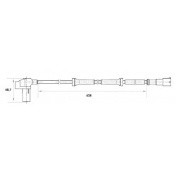 Capteur Abs Roue Avant - Renault Clio serie 2 BF-209001