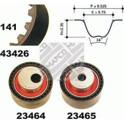 Kit Distribution - Citroen Xantia Xsara Picasso Peugeot 206 306 406 307 2.0 HDI 23426