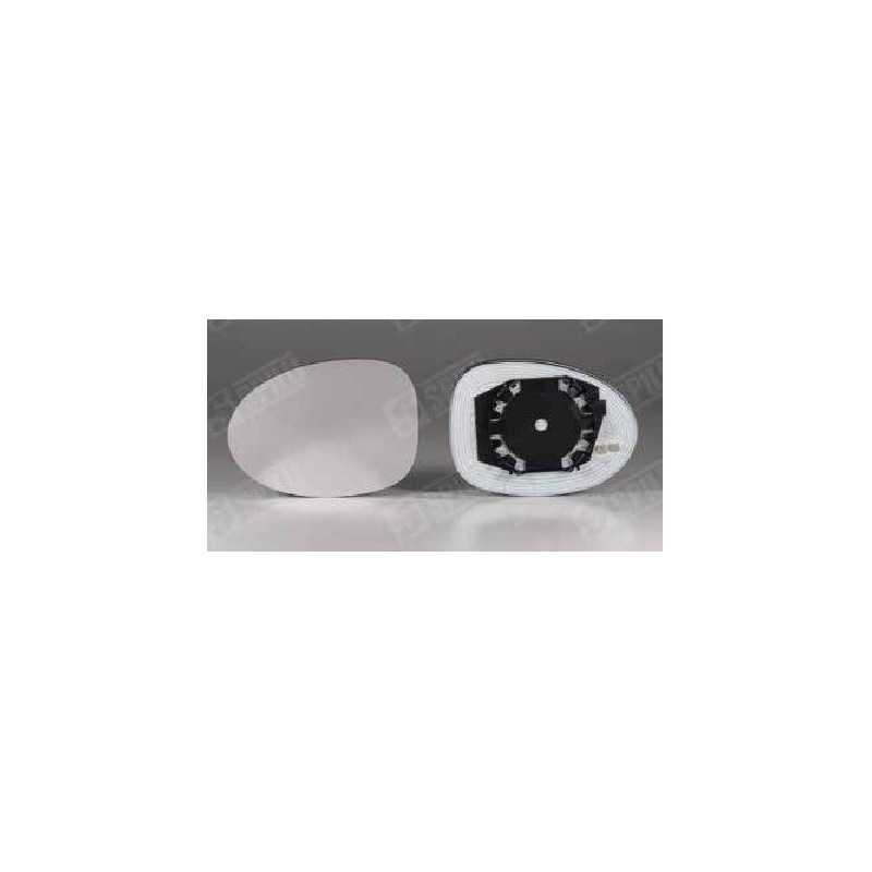 Glace de rétroviseur droit + support dégivrant - Renault Twingo 12502