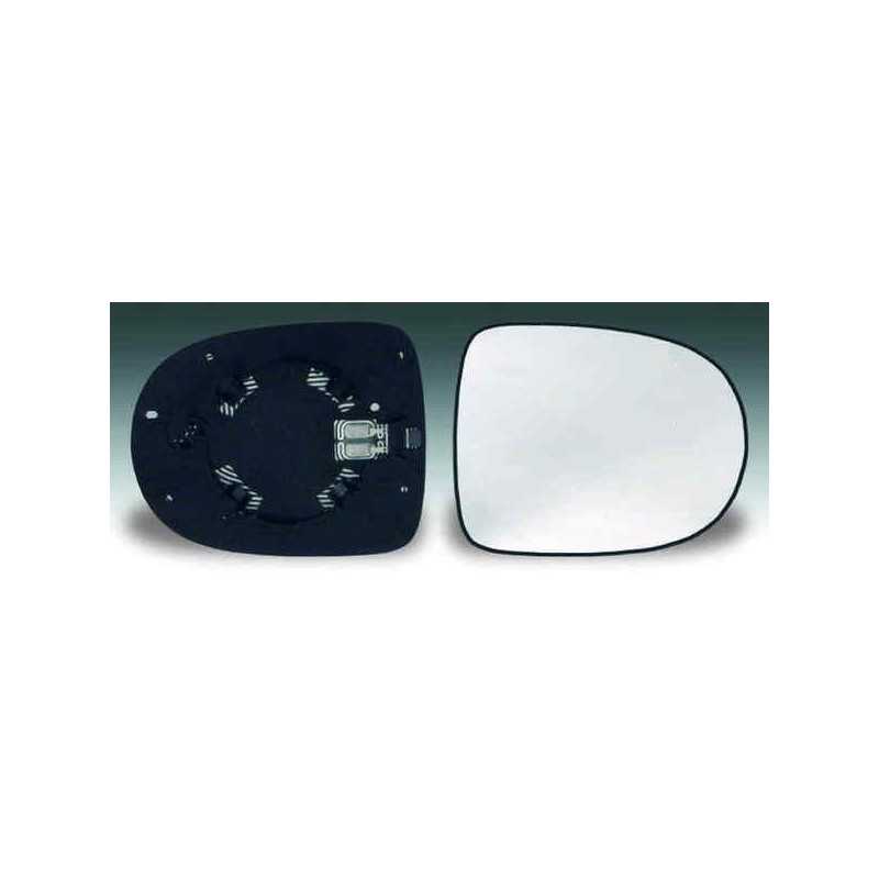 Glace de retroviseur droit avec support chauffant - Renault Clio 3 Serie 2 12576