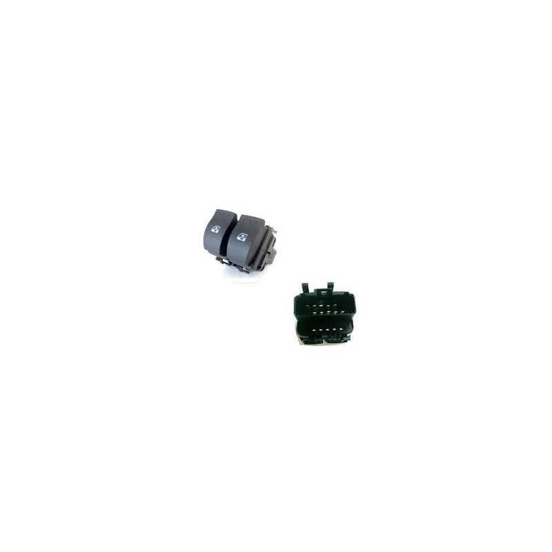 Boutons de lève vitre Nissan Primastar Opel Vivaro Renault : clio 2 , megane 2 , laguna 2 , scenic 2 , trafic  BLVnoir
