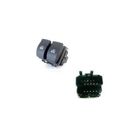Boutons de lève vitre Nissan Primastar Opel Vivaro Renault : clio 2 , megane 2 , laguna 2 , scenic 2 , trafic  BLVnoir
