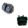 Boutons de lève vitre Nissan Primastar Opel Vivaro Renault : clio 2 , megane 2 , laguna 2 , scenic 2 , trafic  BLVnoir