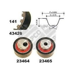 Kit distribution : Citroen , Fiat , Lancia , Peugeot , Suzuki ( MAPCO ) pour moteur : 2.0HDI 23426 First Kit distribution